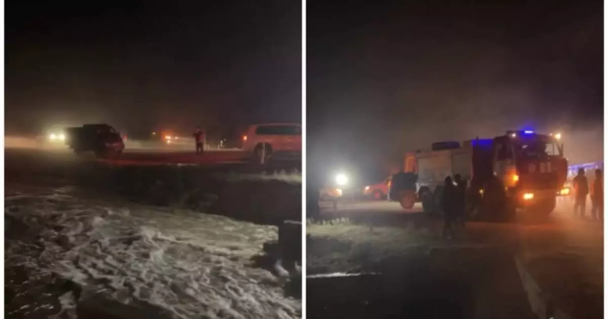  Дамбу плотины прорвало в Акмолинской области 