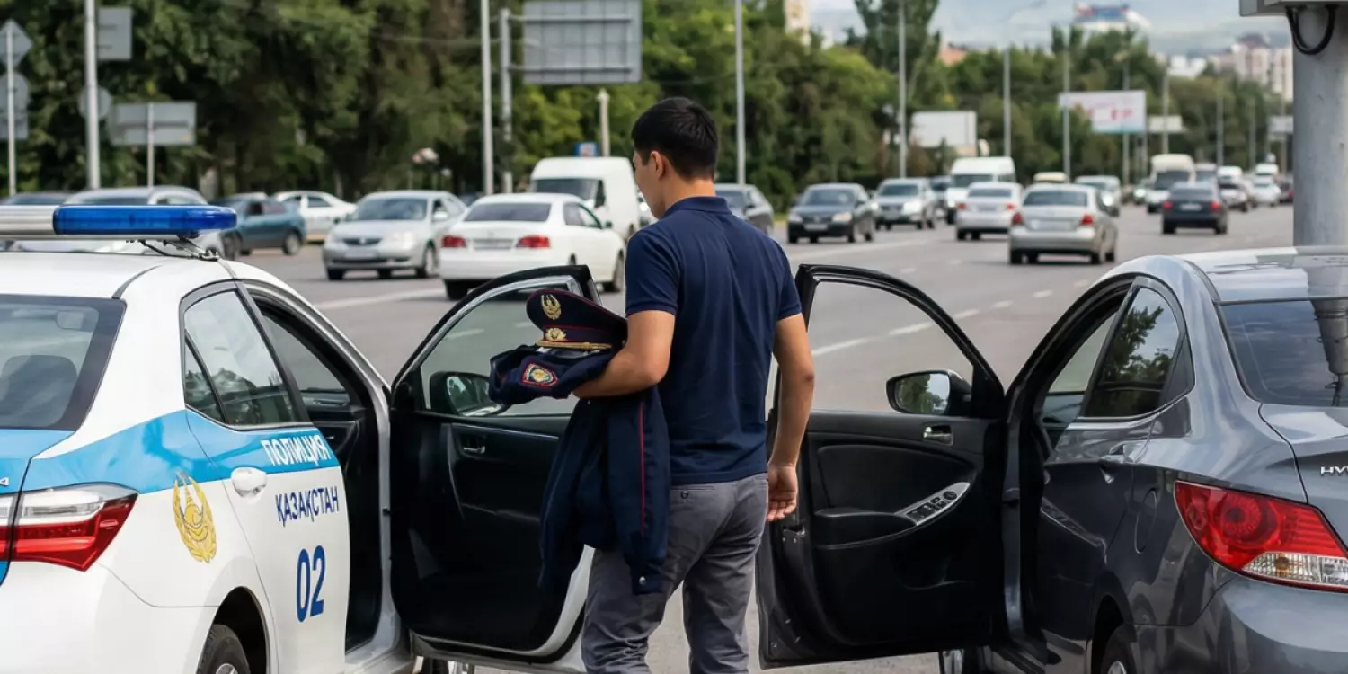 Енді полицейлер формаларын шешіп қарапайым көлікке отырды