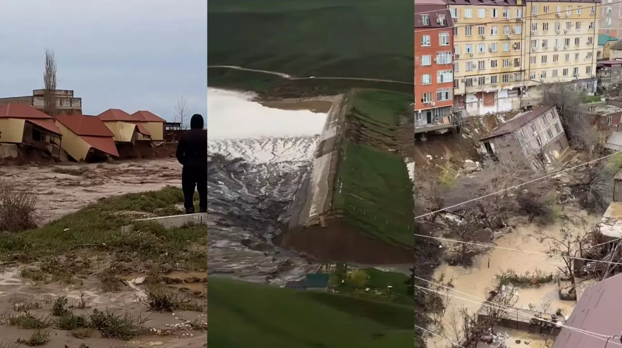 Дағыстандағы су тасқыны: 2000-нан астам үй су астында қалды