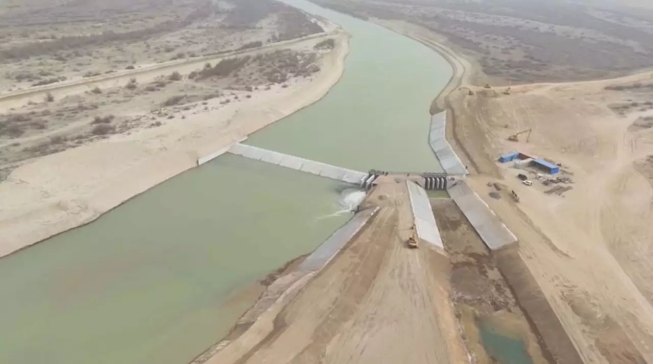 Строительство гидрошлюза завершили в Атырауской области