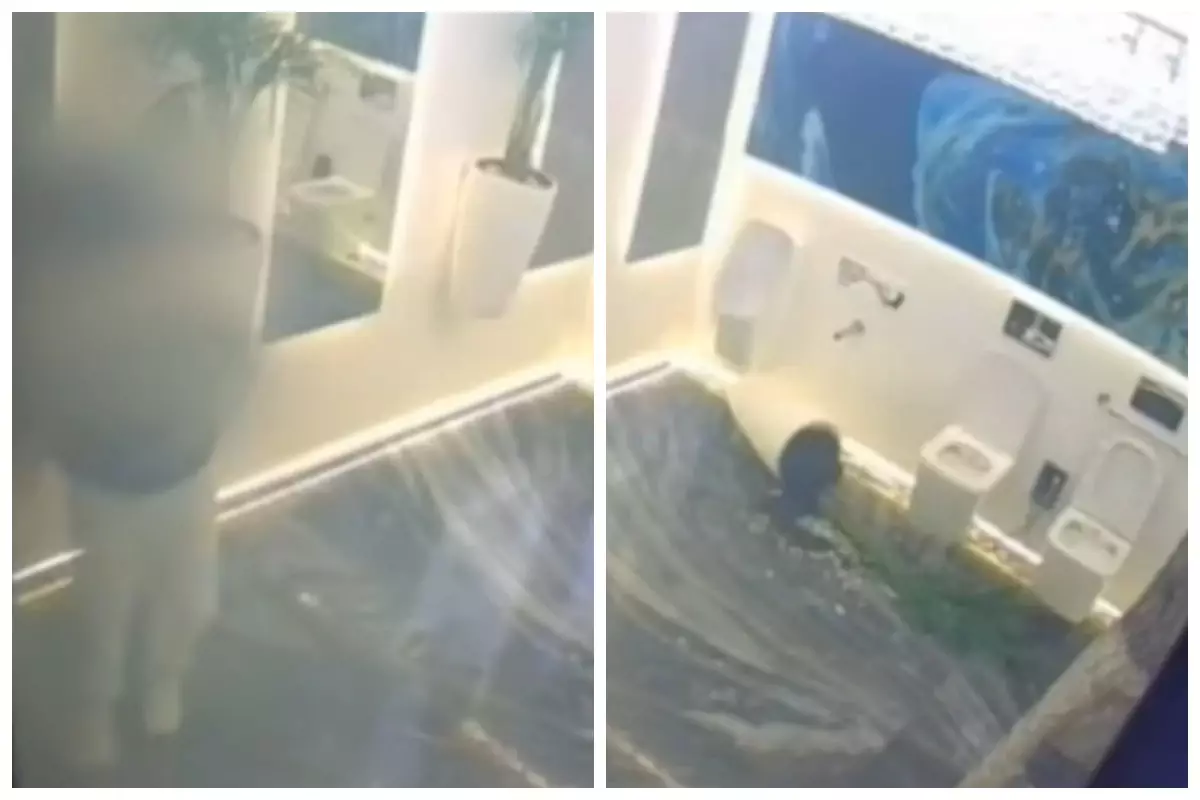 Қазақстандық қоғамдық әжетханаға кіріп интерьерін бүлдіріп кетті