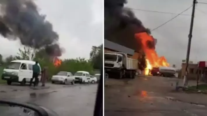 В Сурхандарье произошел взрыв на АГНКС