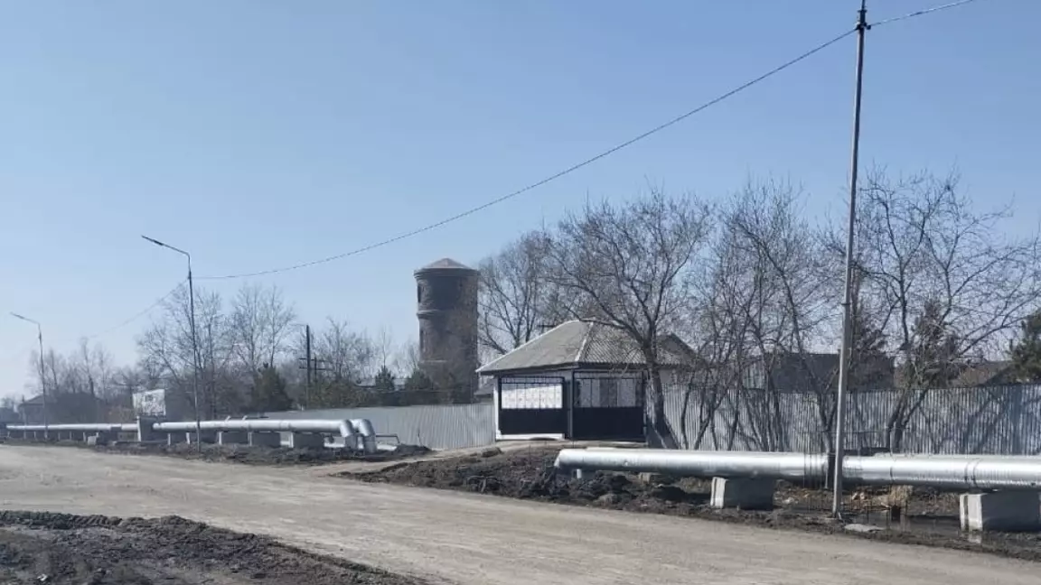 ЭКСЖ ұлттық жобасы: Тайыншадағы Железнодорожный шағын ауданының жылу желілері жаңарды