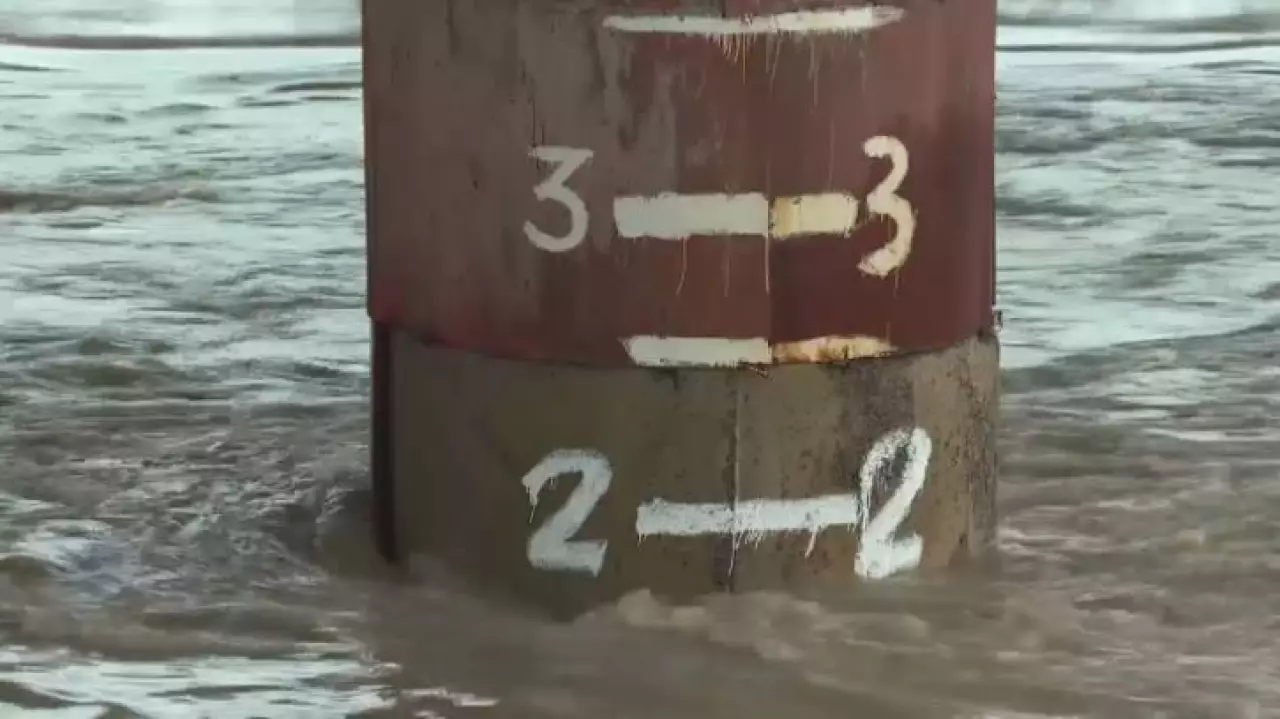 Снизился уровень воды в реке Жабай