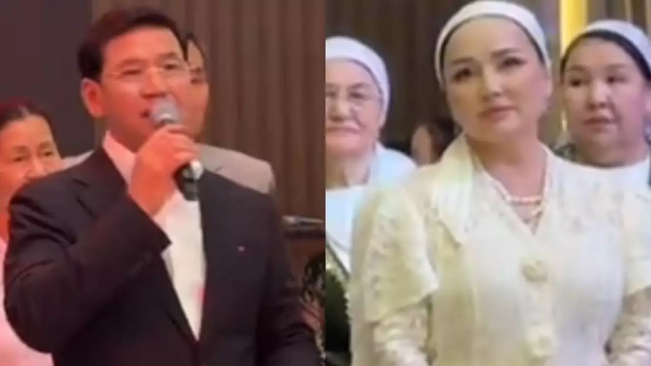 "Қазбекті "балам" деп айта алмаймын": Жазира Байырбекова тойда көзіне жас алды (ВИДЕО) 