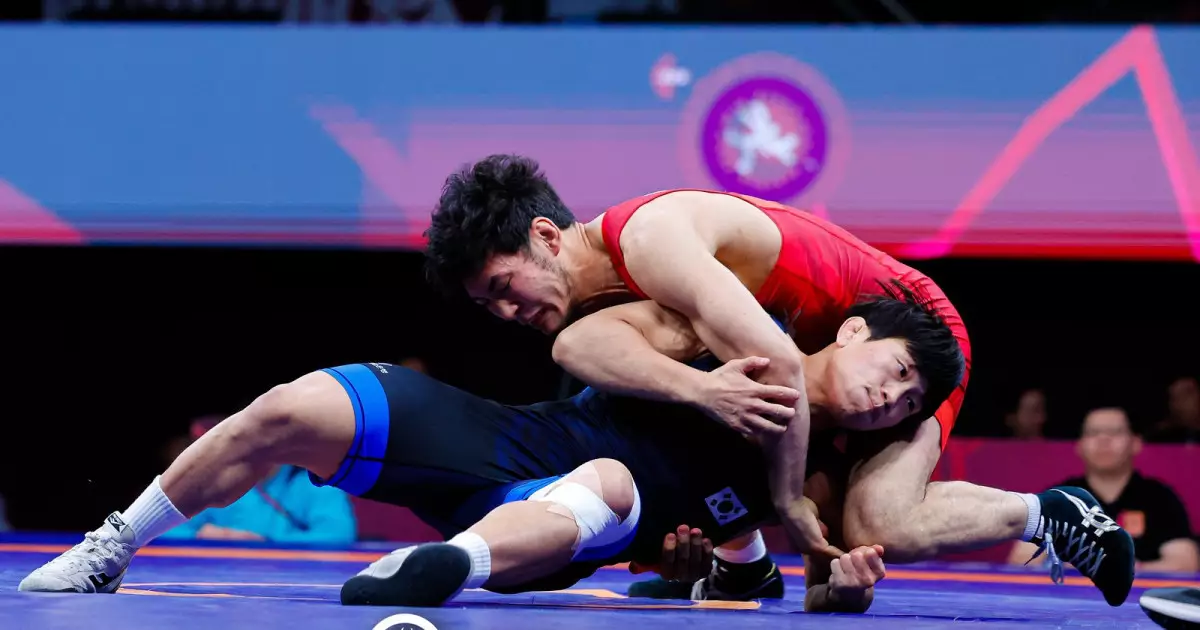   Алматбек Аманбек грек-рим күресінен Азия чемпионатының финалына шықты   