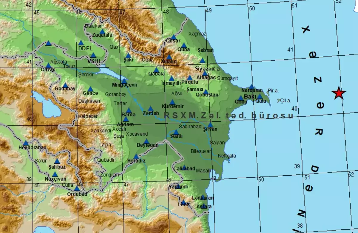 В Каспийском море зафиксировано землетрясение - новости на Lada.kz 07.04.2026