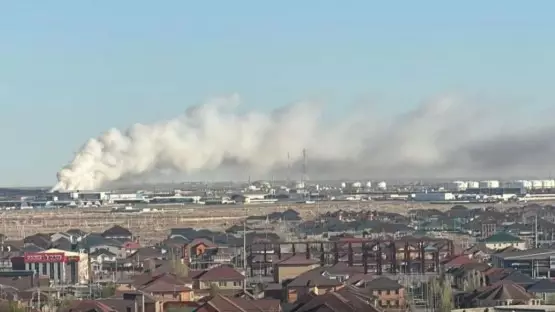 Пожар на мусорном полигоне в Атырау потушен