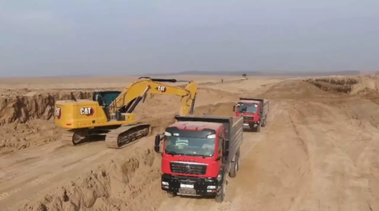 Объездную дорогу вокруг Сарыагаша начали строить в Туркестанской области