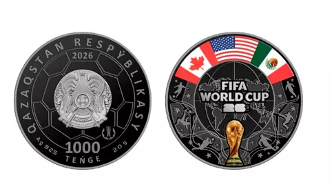 Қазақстан FIFA-2026-ға арналған күміс монета шығарады
