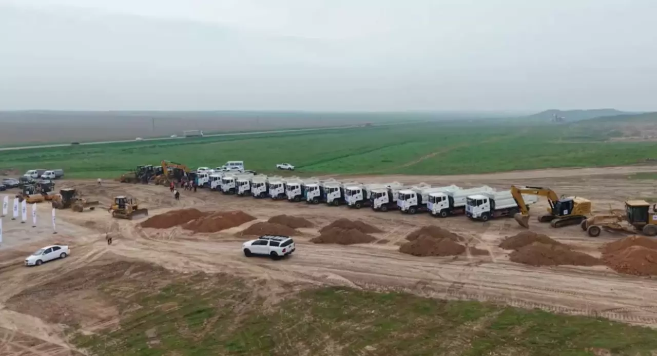 Сарыағаш айналма жолының құрылысы басталды