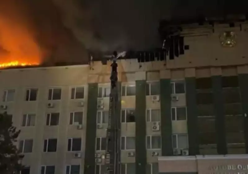 Пожар в акимате Актобе полностью ликвидирован