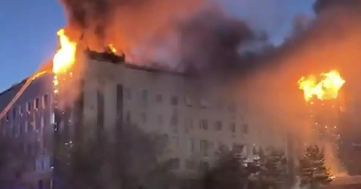  Ақтөбе әкімдігіндегі өрт сөндірілді: қасақана өртелуі мүмкін бе? 