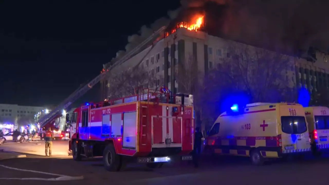 Ақтөбе облысы әкімдігі ғимаратында шыққан өрт сөндірілді