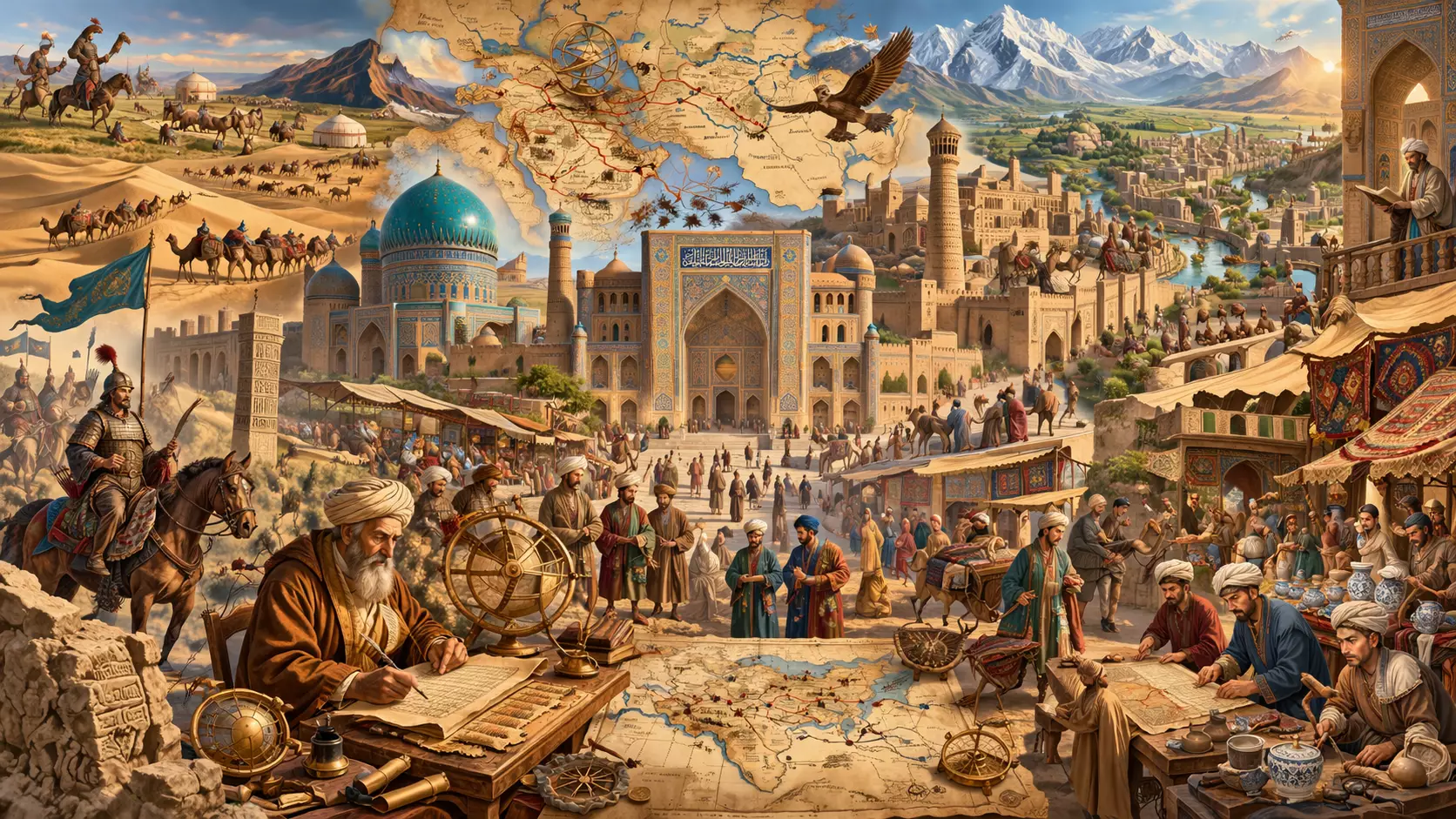 Туркестан веками контролировал торговлю между Азией и Европой