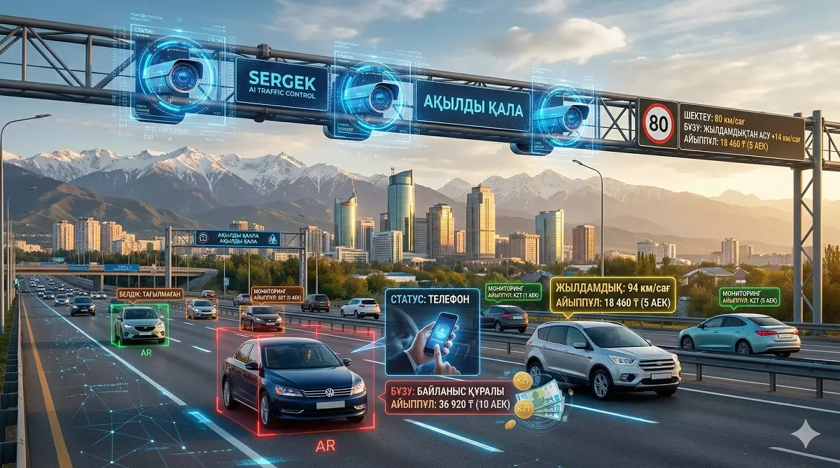 Жолдағы «Ақылды көз»: ЖИ камералары бюджетті қалай толтырып жатыр?