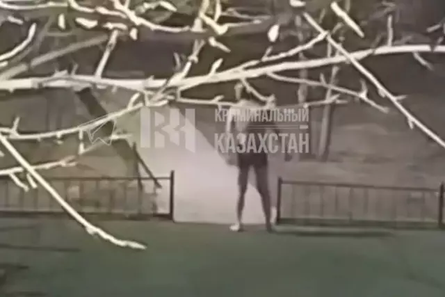 Астанада пышақ ұстаған жалаңаш ер адам жұрттың зәресін ұшырды