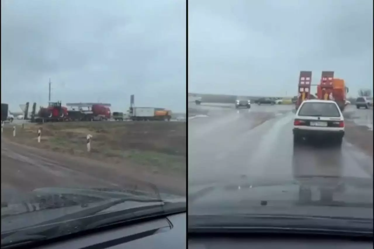 Қарағандыға жету мұңға айналды: екі күннен бері жолды көлік тығыны «жұтып» тұр