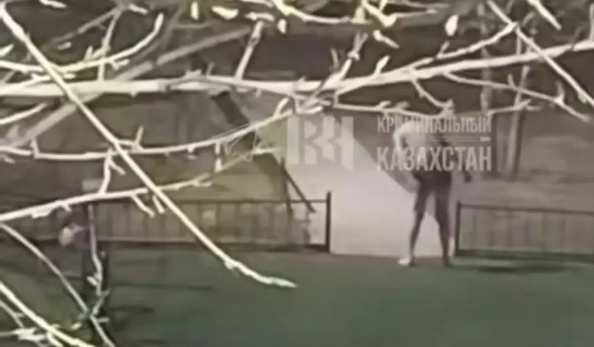 “Сені пышақтап тастаймын”: Астанада жалаңаш ер адам балалар алаңында пышақпен жүгірген