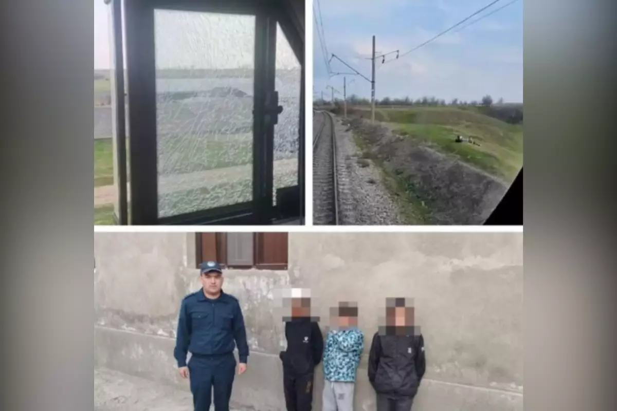 Опасные игры на железной дороге: в Казахстане бьют стекла поездов