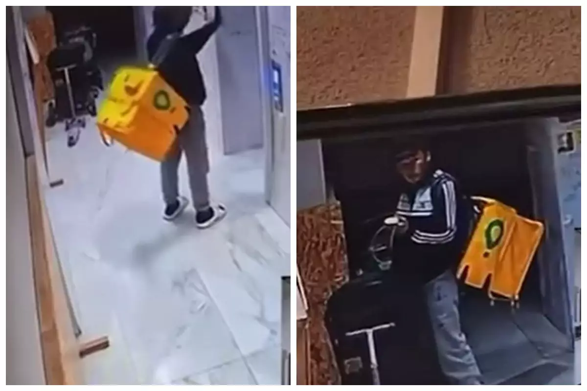 Алматыда курьер баланың бесік арбасына дәрет сындырып кеткен (видео)