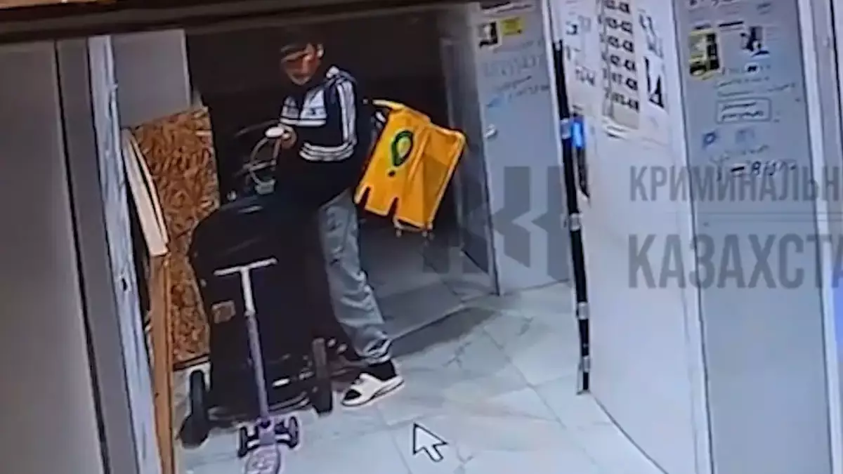 Алматыдағы сұмдық: Курьер подъезде тұрған баланың арбасына дәрет сындырған (ВИДЕО)