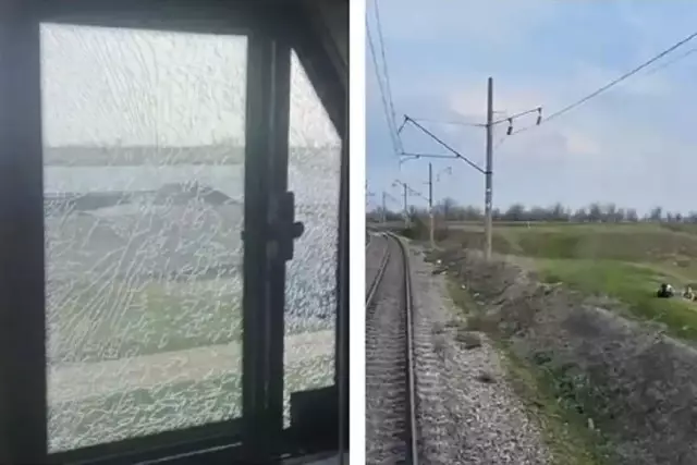 Оңтүстікте жасөспірімдер пойызға тас лақтырып, терезесін сындырған