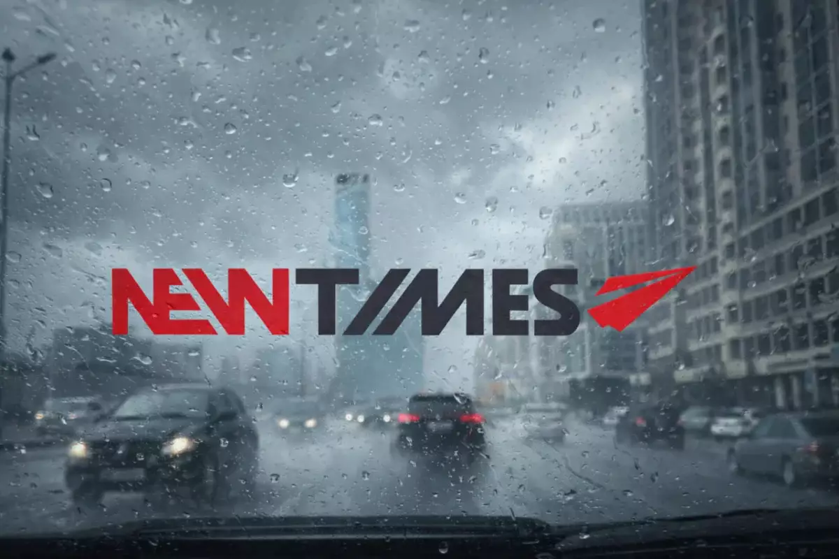 Астану накрыл сильный ливень с градом