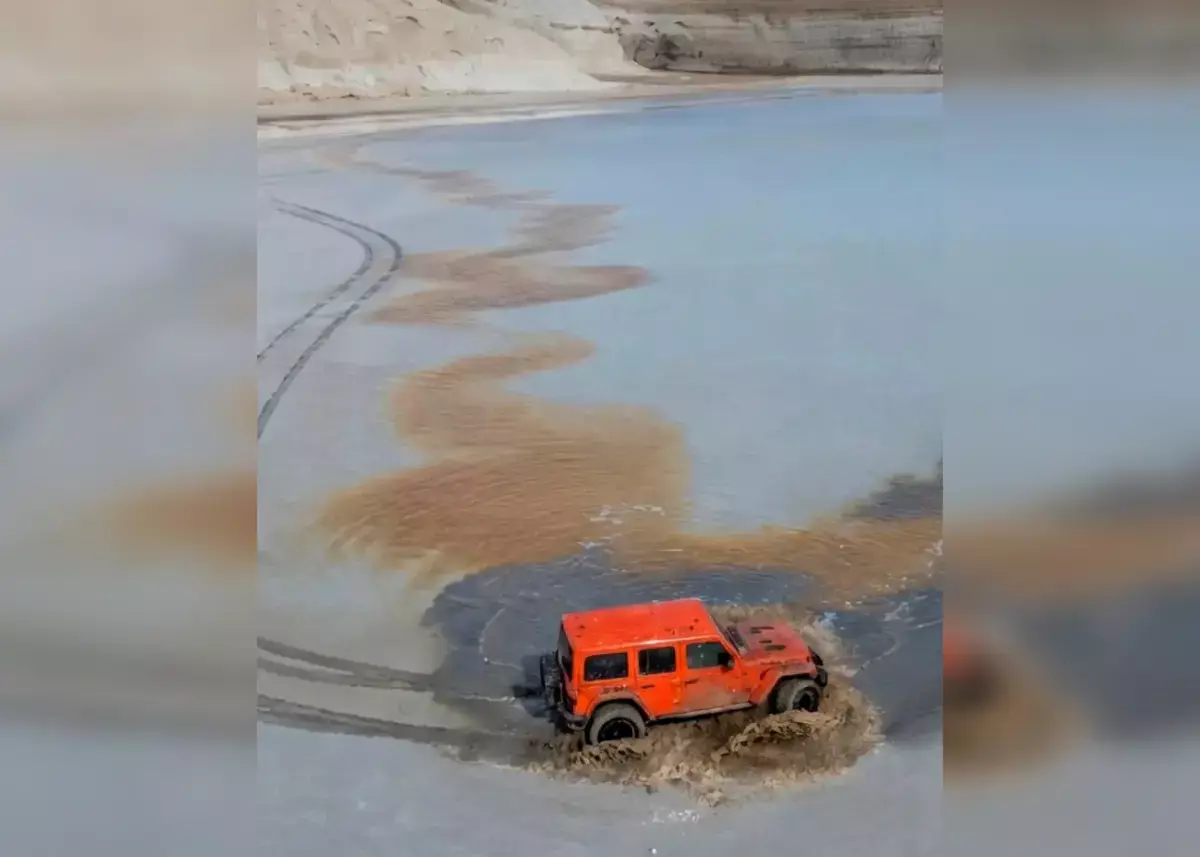 Въехал в Каспий на джипе: снятый в Мангистау ролик обернулся штрафом для блогера из Узбекистана - новости на Lada.kz 09.04.2026