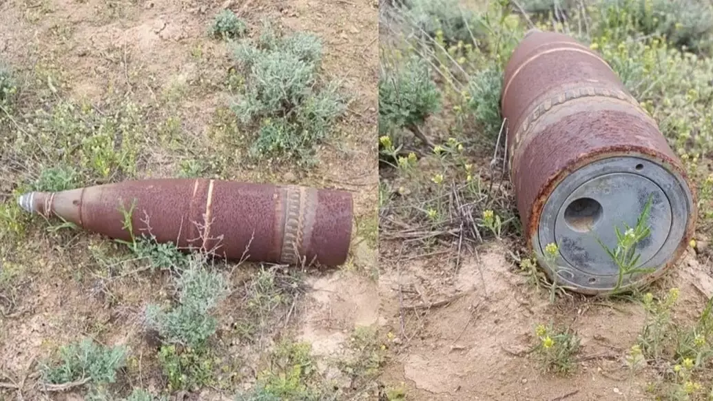 Ақтауда қырдан снаряд табылды