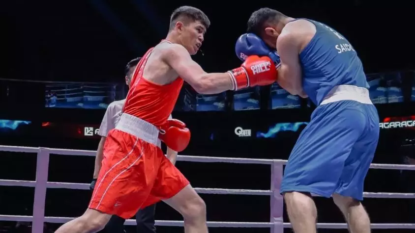 Боксшы Төрехан Сабырхан алтыннан қағылды 