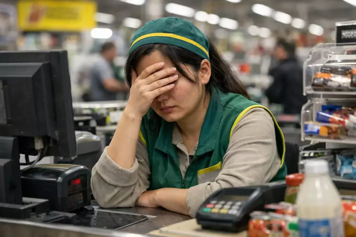 Сотрудники супермаркета в Казахстане пожаловались на жесткие условия труда и штрафы
