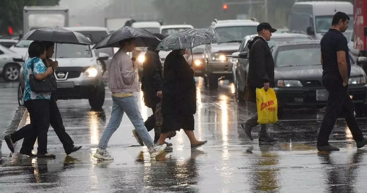 Дождливая пятница ожидается в мегаполисах Казахстана.