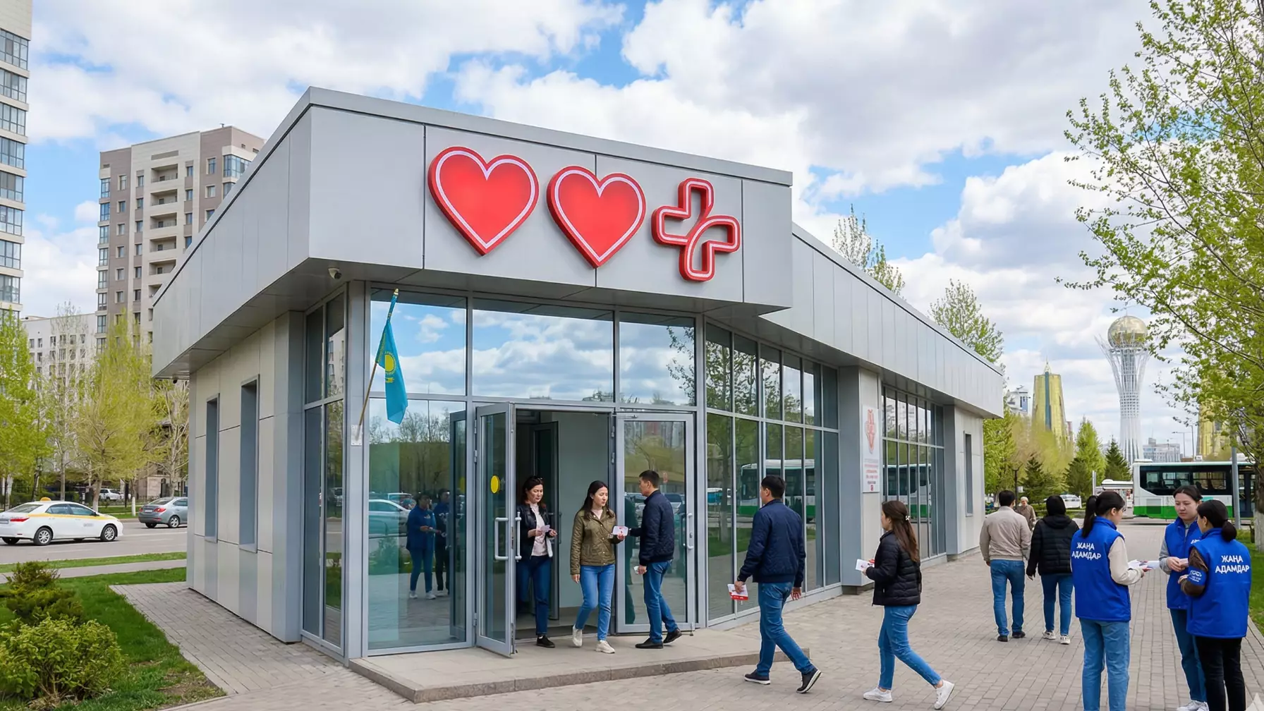 «Жаңа адамдар» қозғалысы бүкіл ел бойынша қан тапсыру штабтарын іске қосты