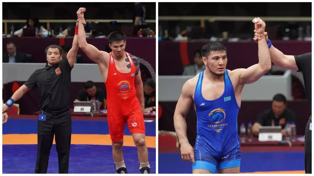 Казахстанские борцы-вольники вышли в полуфинал чемпионата Азии