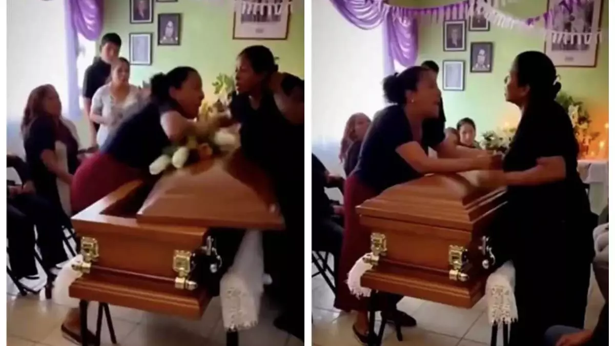 "Екеуіне де опасыздық жасағанын білген". Екі әйел марқұмның жерлеу рәсімінде төбелесіп, табытты аударып тастай жаздады 