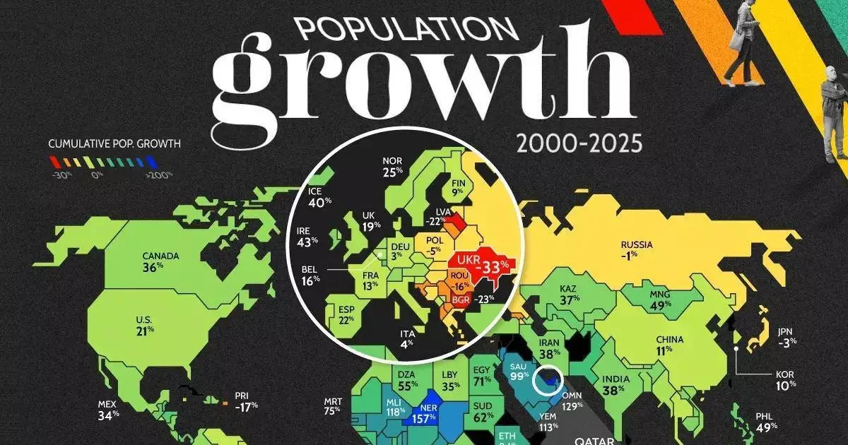  Әлем халқы 25 жылда 2 миллиардқа өсті: Қазақстан қай орында? 