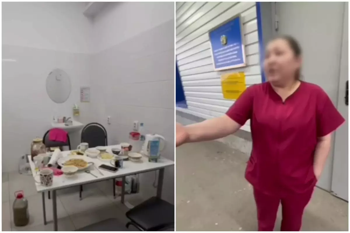 "Жұмыс орнында ішімдік ішкен": Ұлытау облысындағы дәрігердің видеосы тараған соң қызметінен кетті