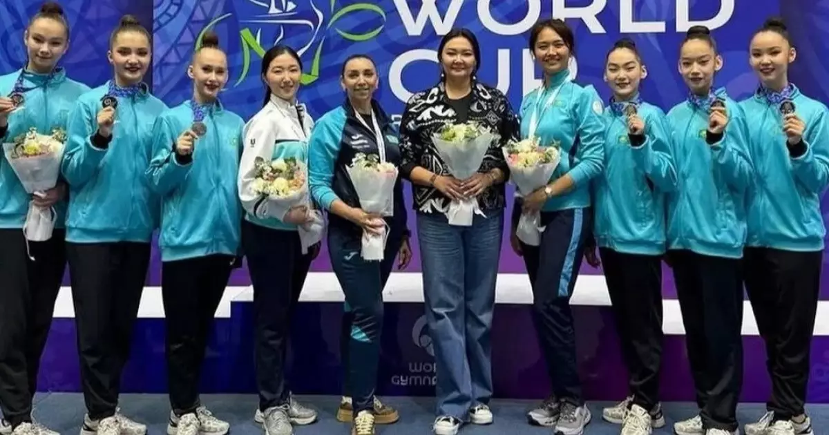  Көркем гимнастикадан Қазақстан құрамасы Ташкенттегі Әлем кубогында күміс медаль алды 