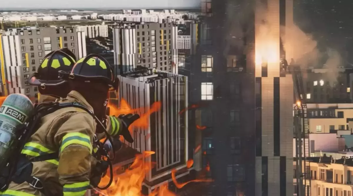 «Күйеуі көшеде жылап тұрды»: өрт шыққан кешен тұрғындары оқиғаның мән-жайын айтты