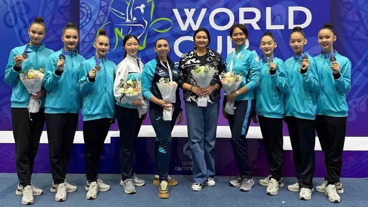 Қазақстан көркем гимнастикадан Ташкенттегі Әлем кубогы кезеңінде күміс жүлдеге ие болды
