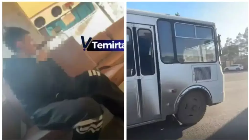 Теміртауда автобус жүргізушісі жолаушыға тамақ үшін тап берді
