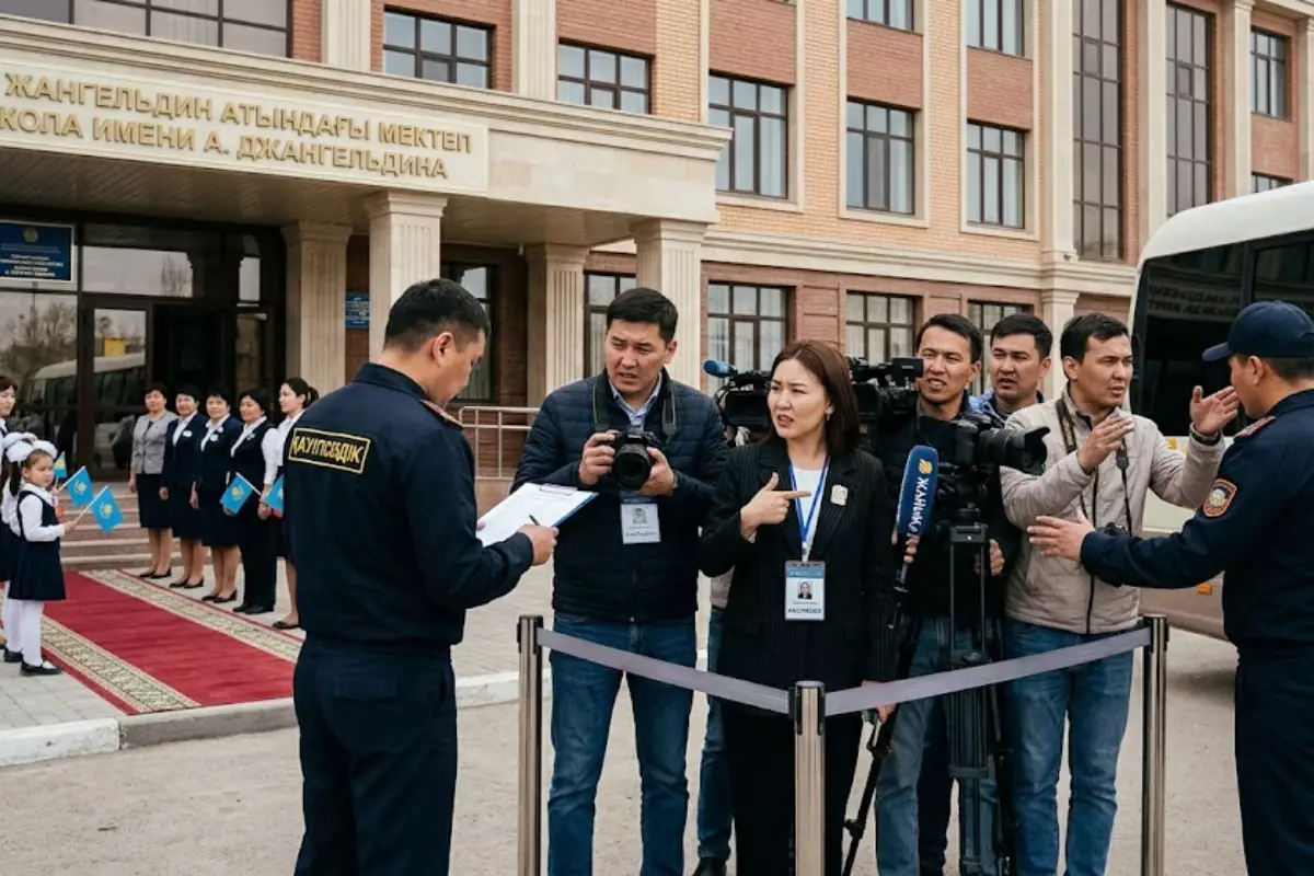 Пресс-тур без прессы: журналистов Атырау не пустили к министру просвещения