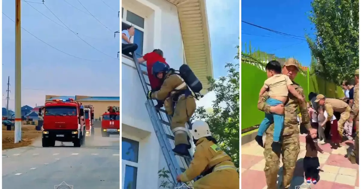  Қызылордадағы балабақшада өрт шығып, 88 бала эвакуацияланды 