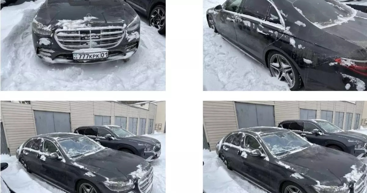 Роскошный Mercedes Перизат Кайрат передали полиции 