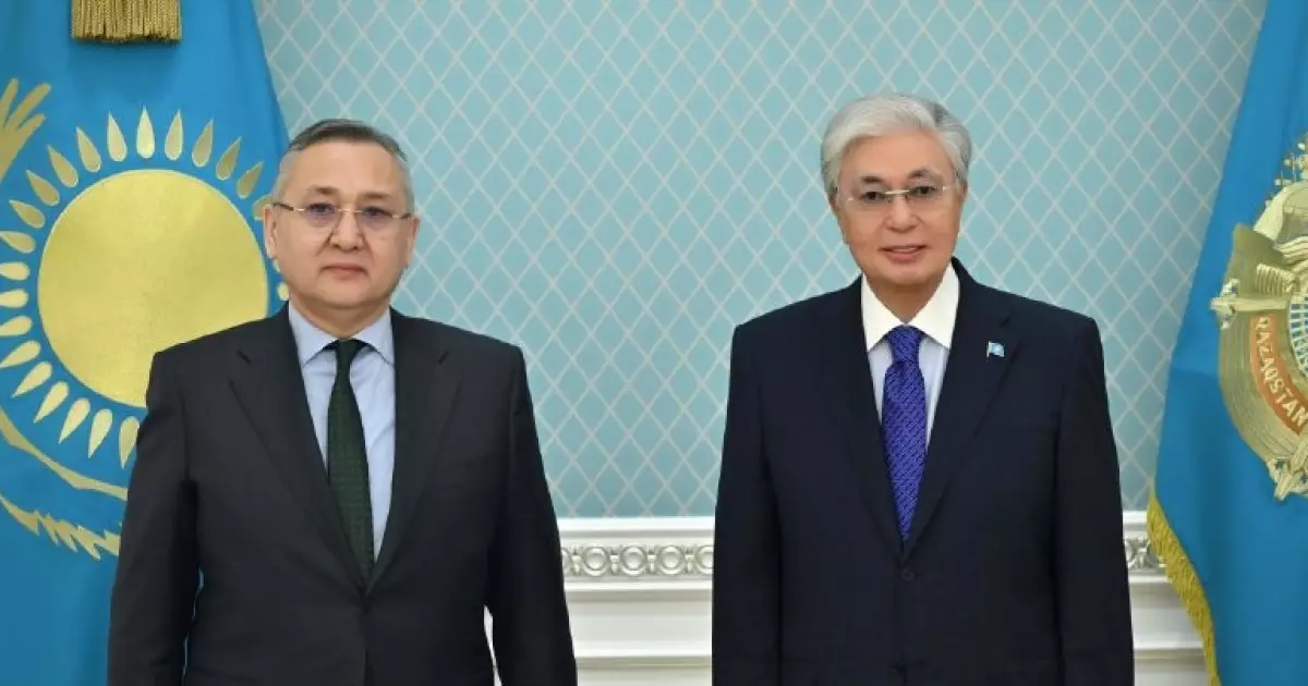   Қасым-Жомарт Тоқаев ҰҚШҰ Бас хатшысы Таалатбек Масадыковты қабылдады   