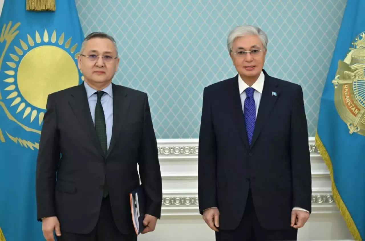 Президент ҰҚШҰ Бас хатшысы Таалатбек Масадыковты қабылдады