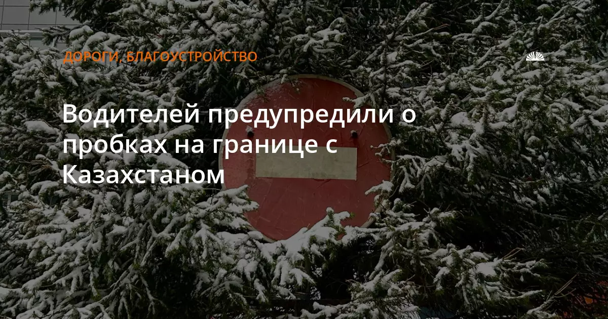 Водителей предупредили о пробках на границе с Казахстаном.