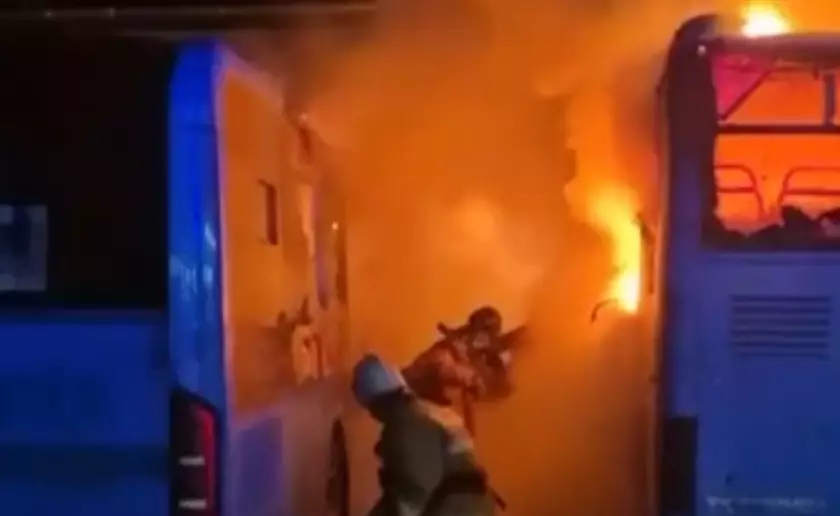 Шахтинск автопарк аумағында өрт шықты