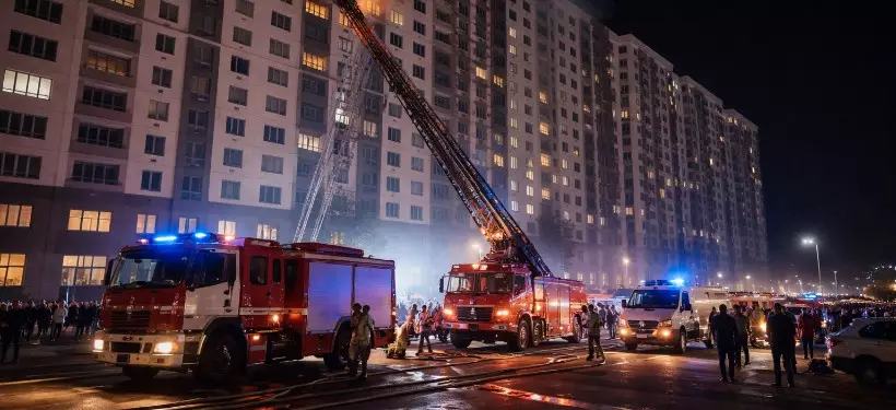 Астанадағы өрт: полиция ереже бұзған көлікке шара қолданды